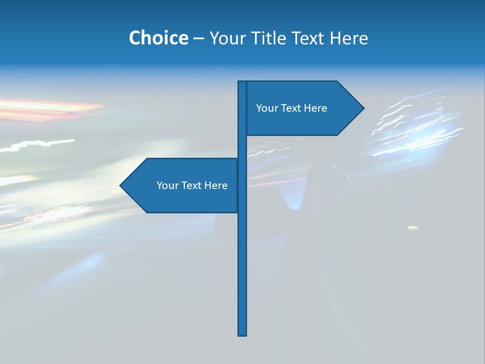 Accelerated Asphalt Traffic PowerPoint Template