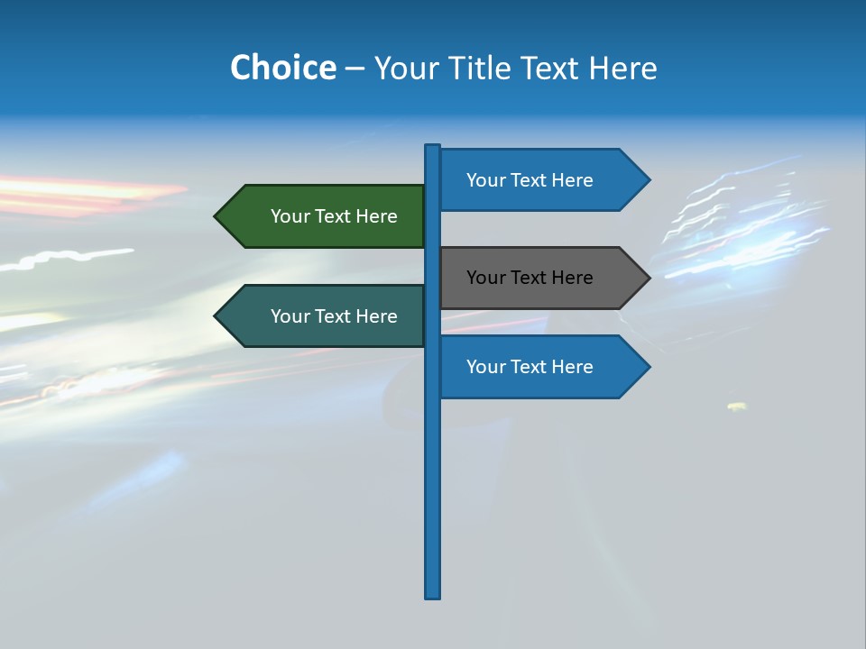 Accelerated Asphalt Traffic PowerPoint Template