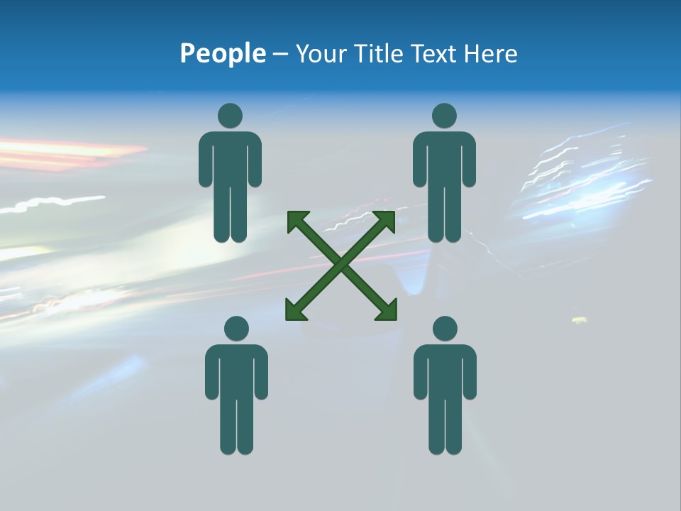 Accelerated Asphalt Traffic PowerPoint Template