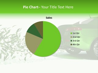 Isolated Ecologic Leaves PowerPoint Template