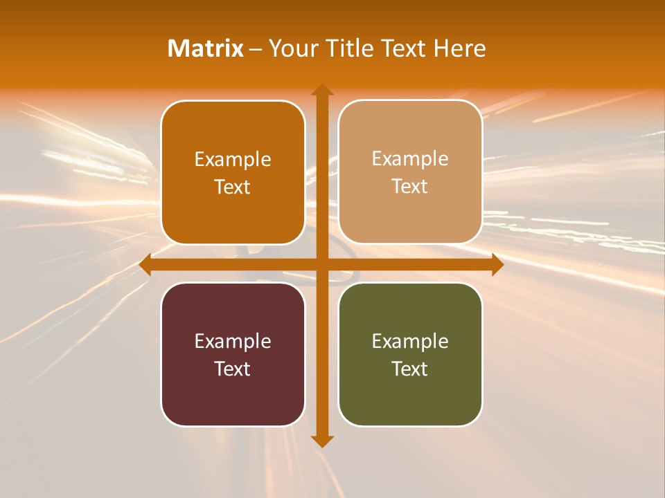 Speedy Automobile Town PowerPoint Template