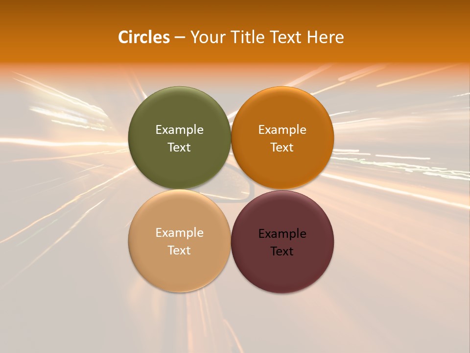 Speedy Automobile Town PowerPoint Template