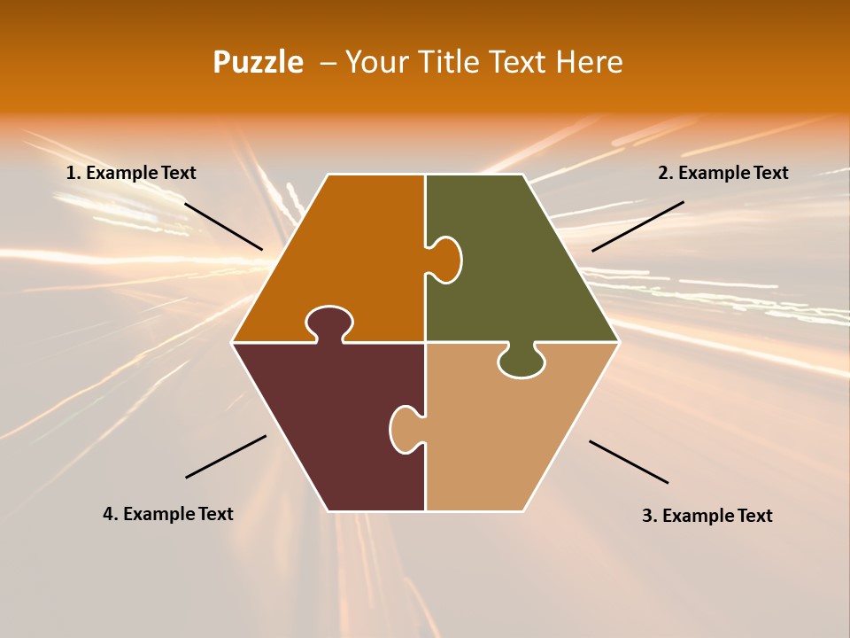 Speedy Automobile Town PowerPoint Template