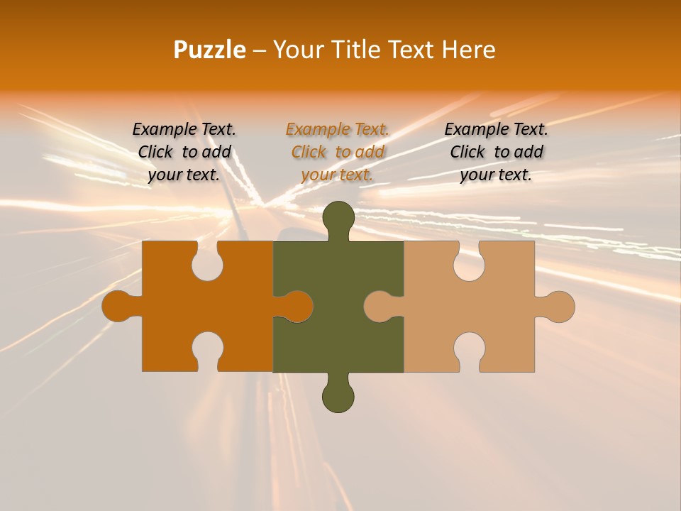 Speedy Automobile Town PowerPoint Template