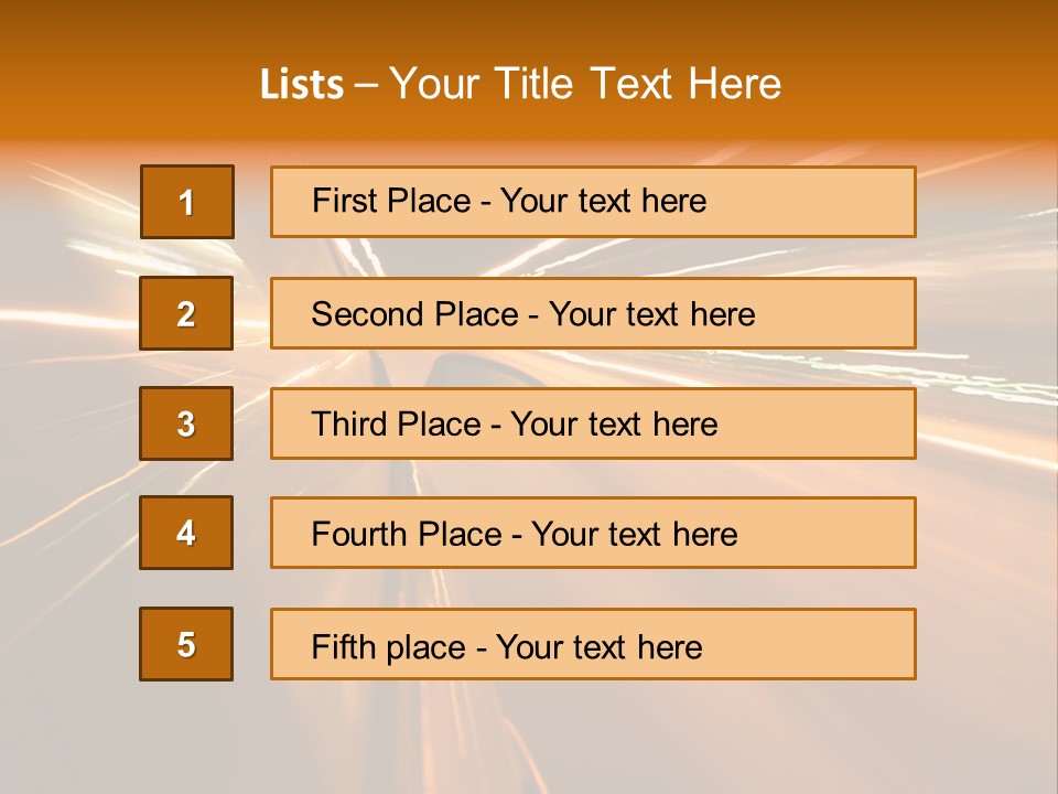Speedy Automobile Town PowerPoint Template