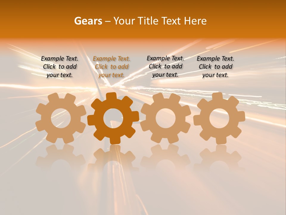 Speedy Automobile Town PowerPoint Template