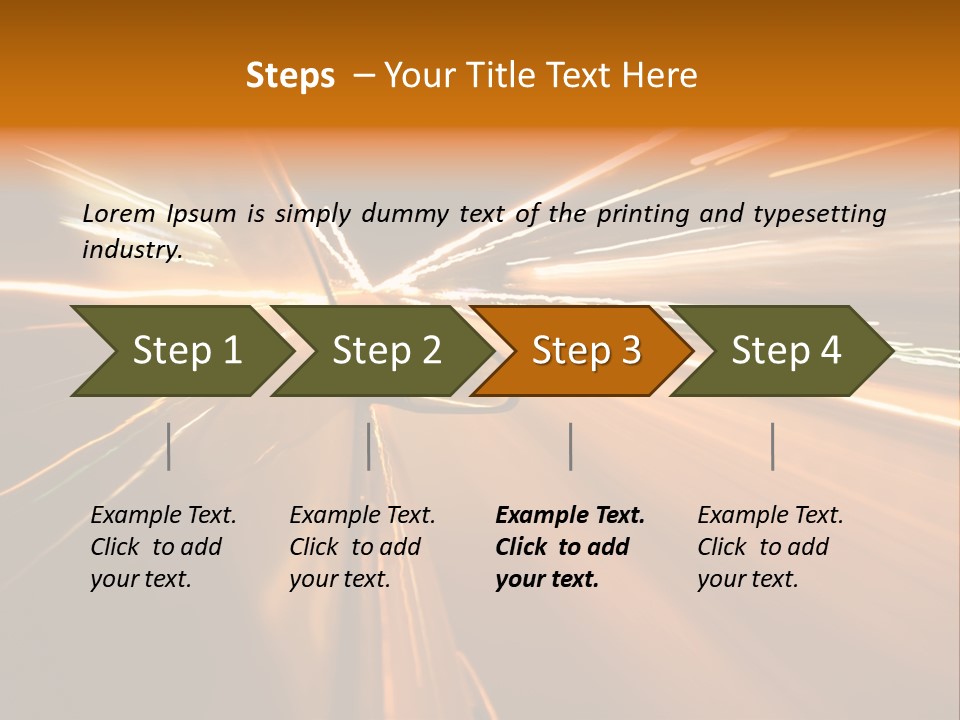 Speedy Automobile Town PowerPoint Template