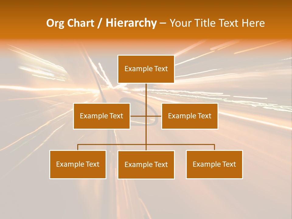 Speedy Automobile Town PowerPoint Template
