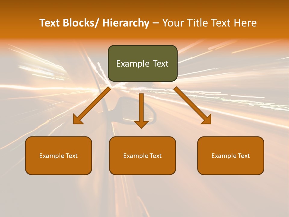 Speedy Automobile Town PowerPoint Template
