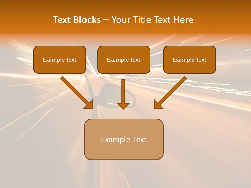 Speedy Automobile Town PowerPoint Template