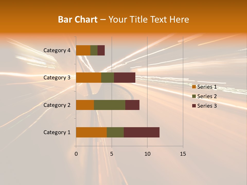 Speedy Automobile Town PowerPoint Template