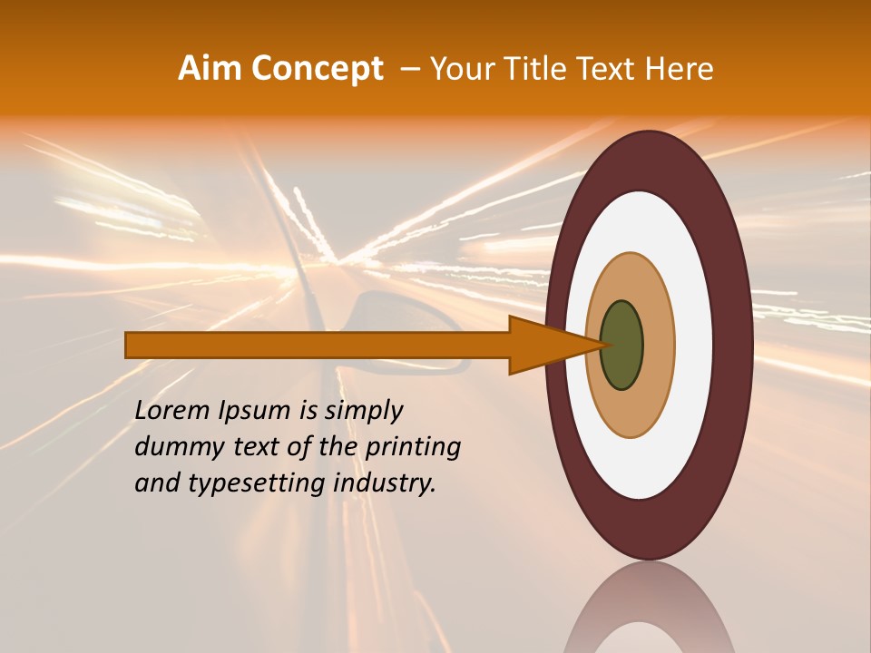 Speedy Automobile Town PowerPoint Template