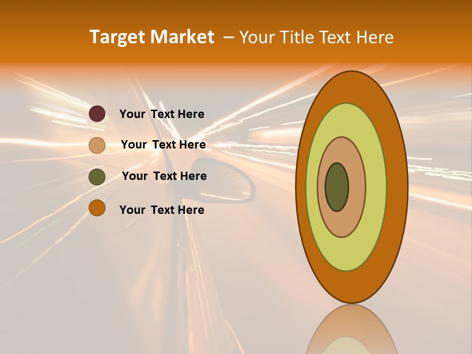 Speedy Automobile Town PowerPoint Template