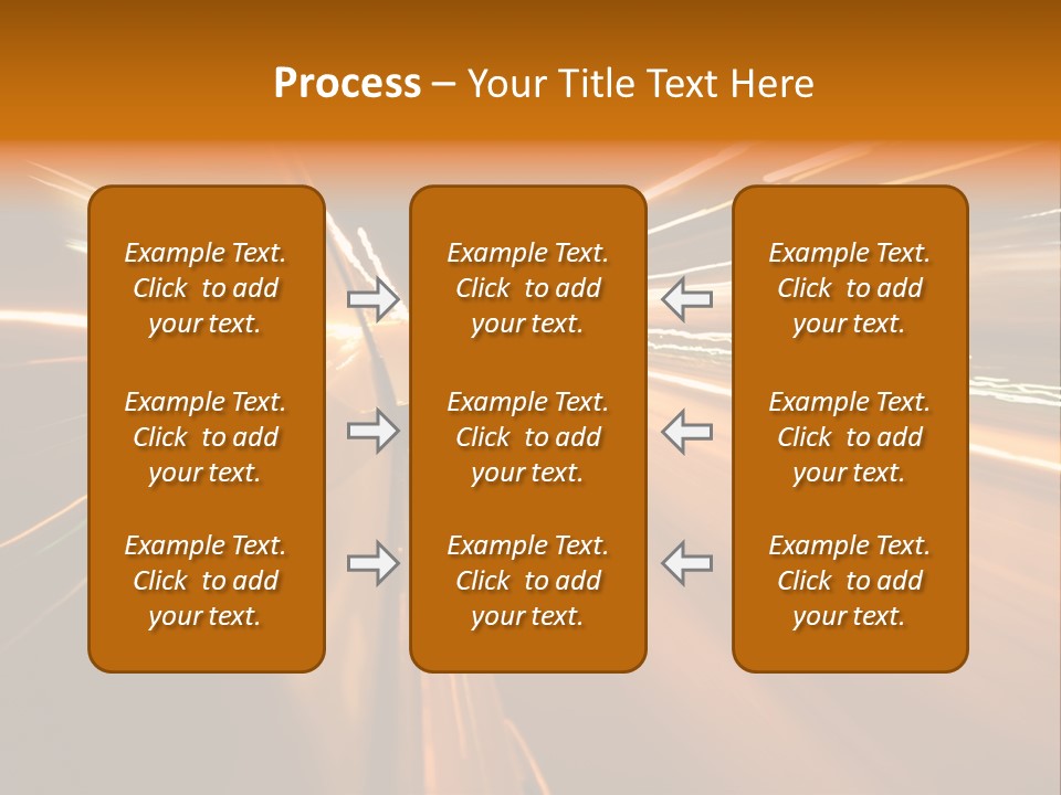Speedy Automobile Town PowerPoint Template