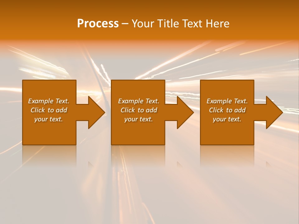 Speedy Automobile Town PowerPoint Template