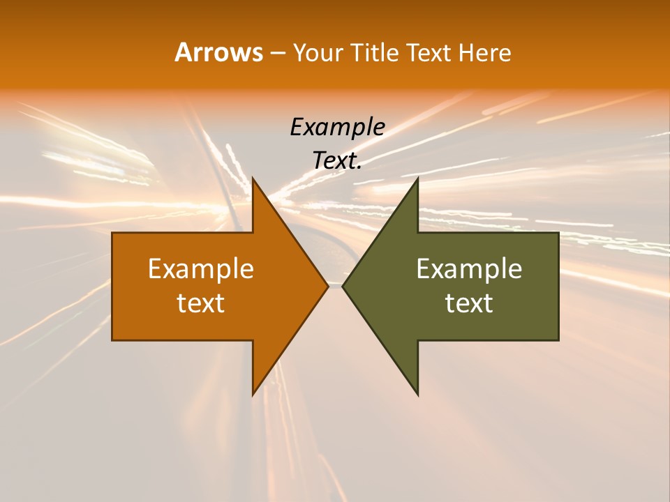 Speedy Automobile Town PowerPoint Template