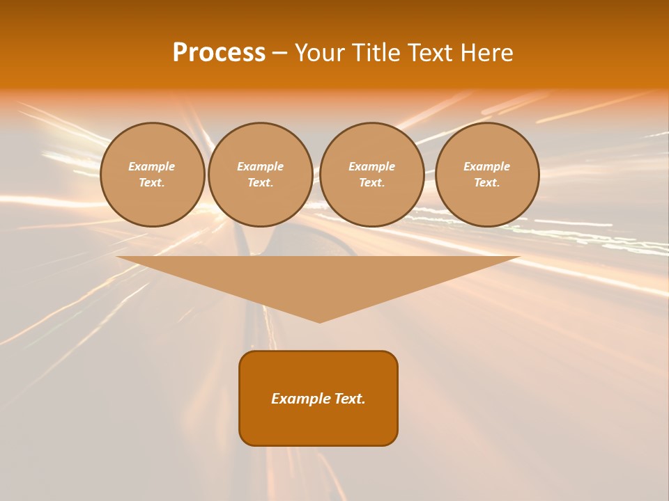 Speedy Automobile Town PowerPoint Template