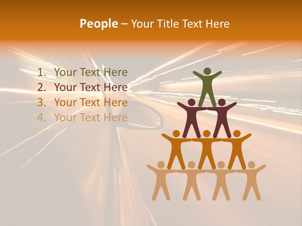 Speedy Automobile Town PowerPoint Template