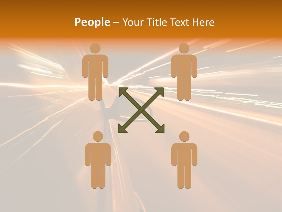 Speedy Automobile Town PowerPoint Template