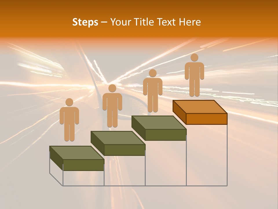 Speedy Automobile Town PowerPoint Template