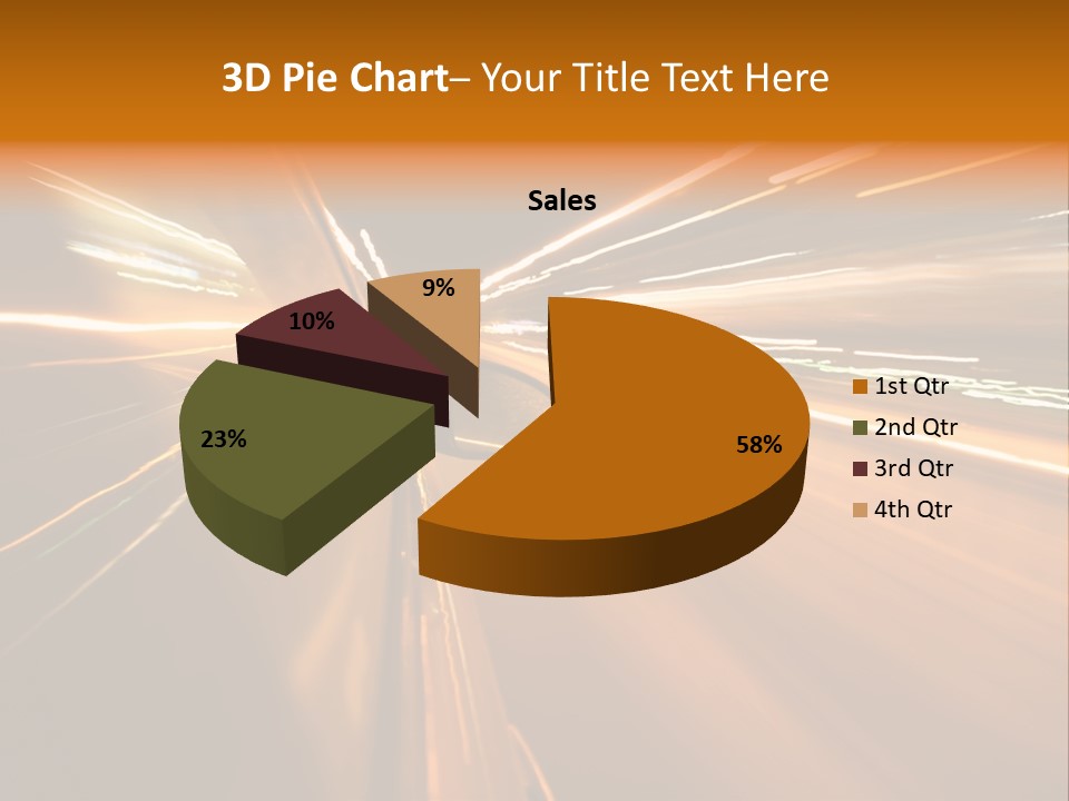 Speedy Automobile Town PowerPoint Template