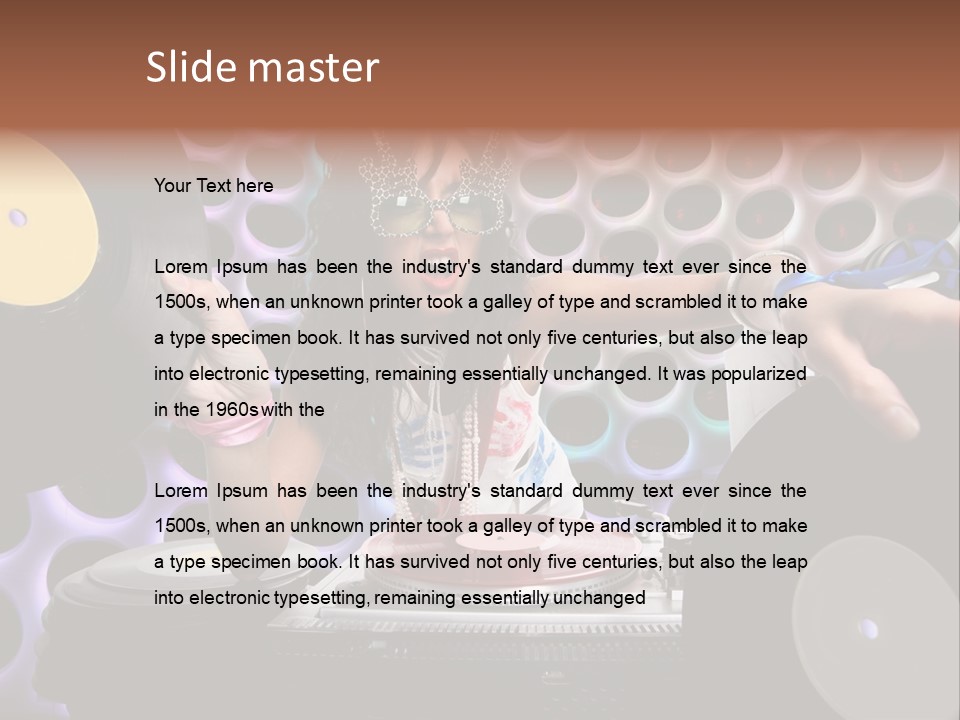 Lips Girl Female PowerPoint Template