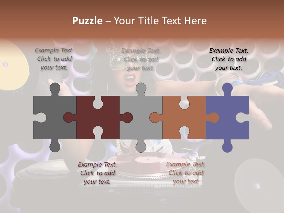 Lips Girl Female PowerPoint Template