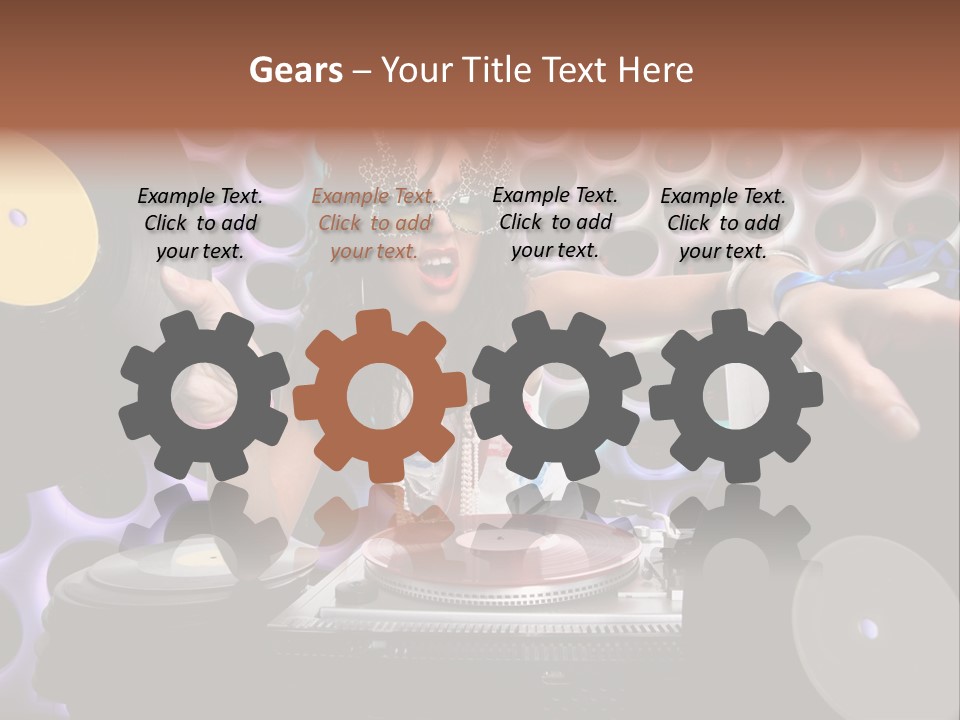 Lips Girl Female PowerPoint Template