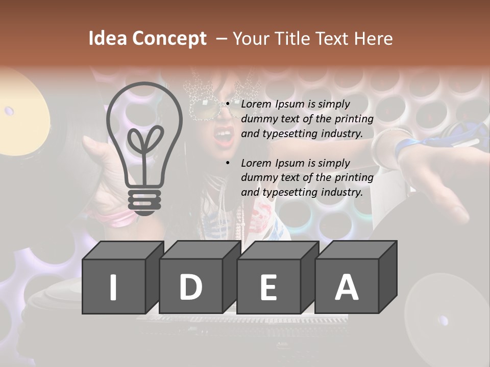 Lips Girl Female PowerPoint Template