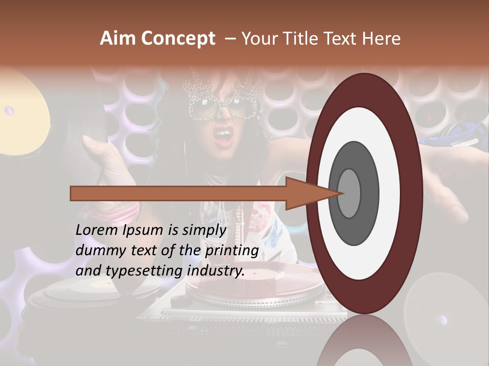 Lips Girl Female PowerPoint Template