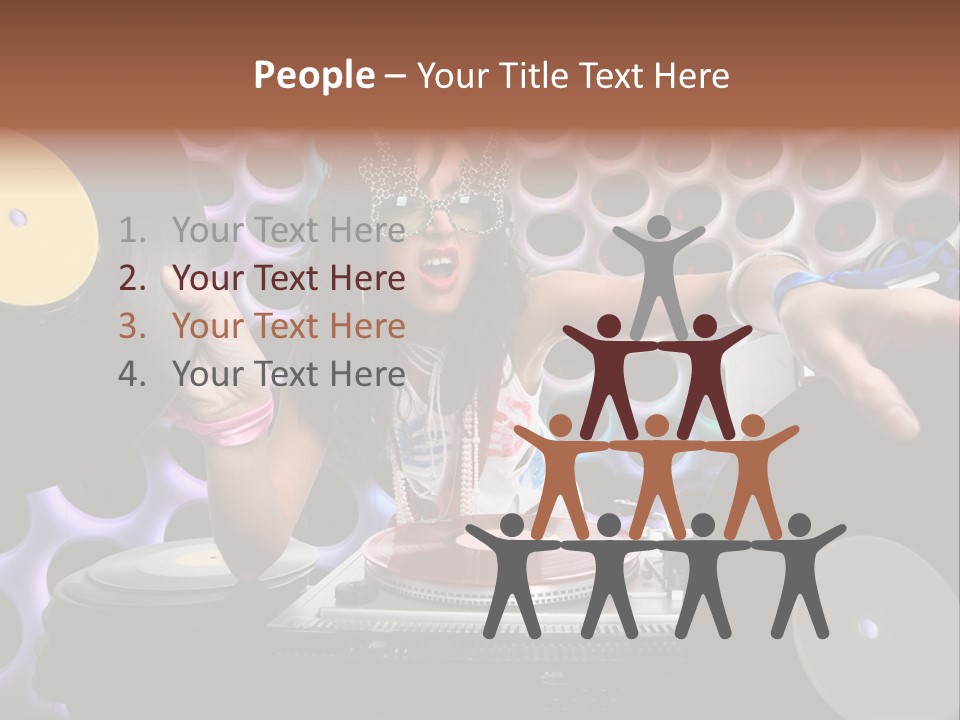 Lips Girl Female PowerPoint Template