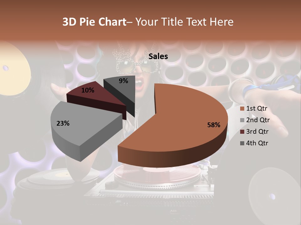Lips Girl Female PowerPoint Template