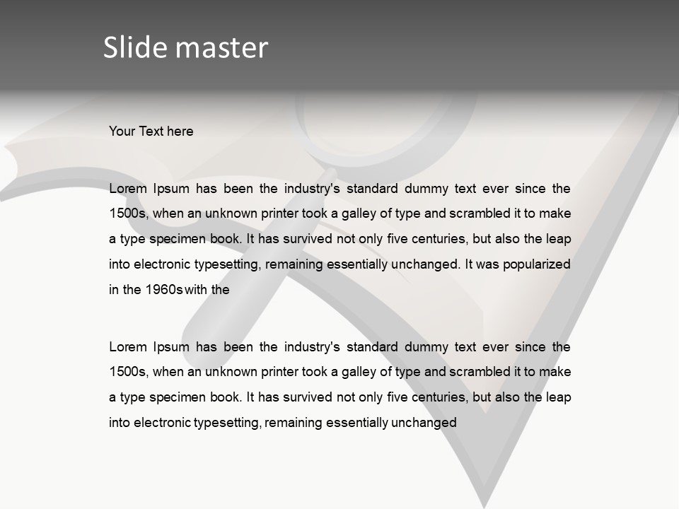 Magnifier Look Concept PowerPoint Template