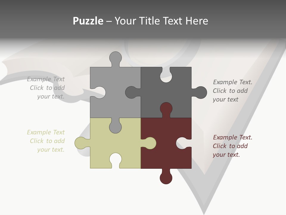 Magnifier Look Concept PowerPoint Template