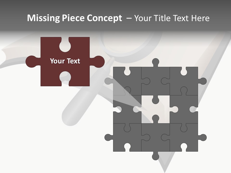 Magnifier Look Concept PowerPoint Template