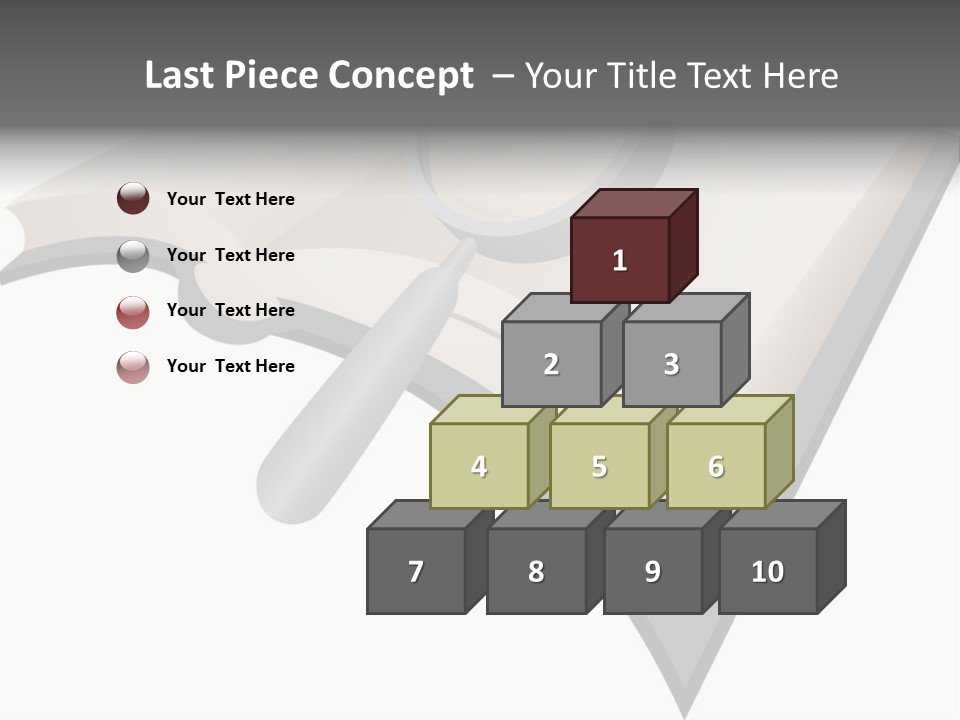 Magnifier Look Concept PowerPoint Template