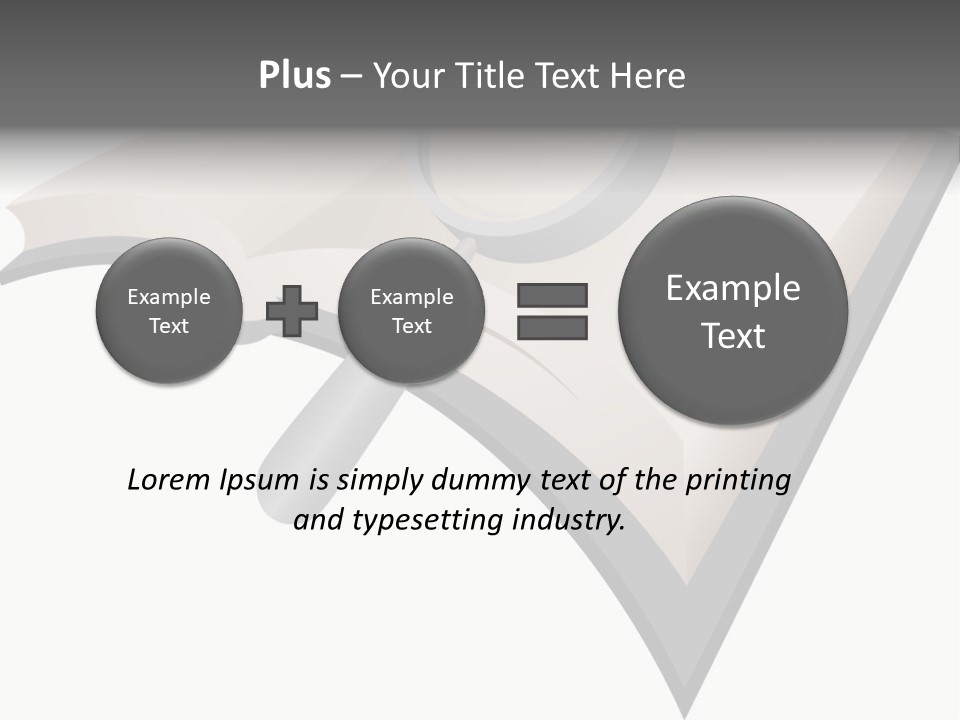 Magnifier Look Concept PowerPoint Template