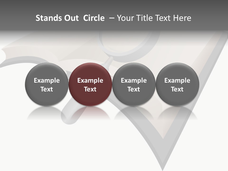 Magnifier Look Concept PowerPoint Template