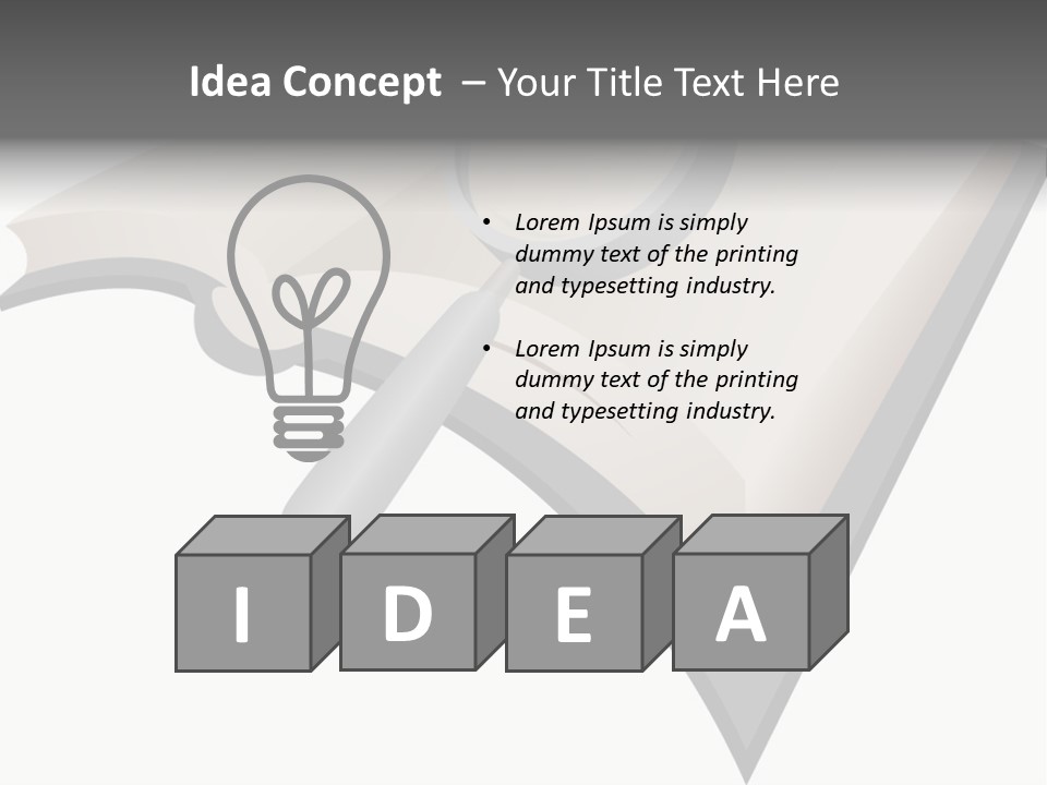 Magnifier Look Concept PowerPoint Template