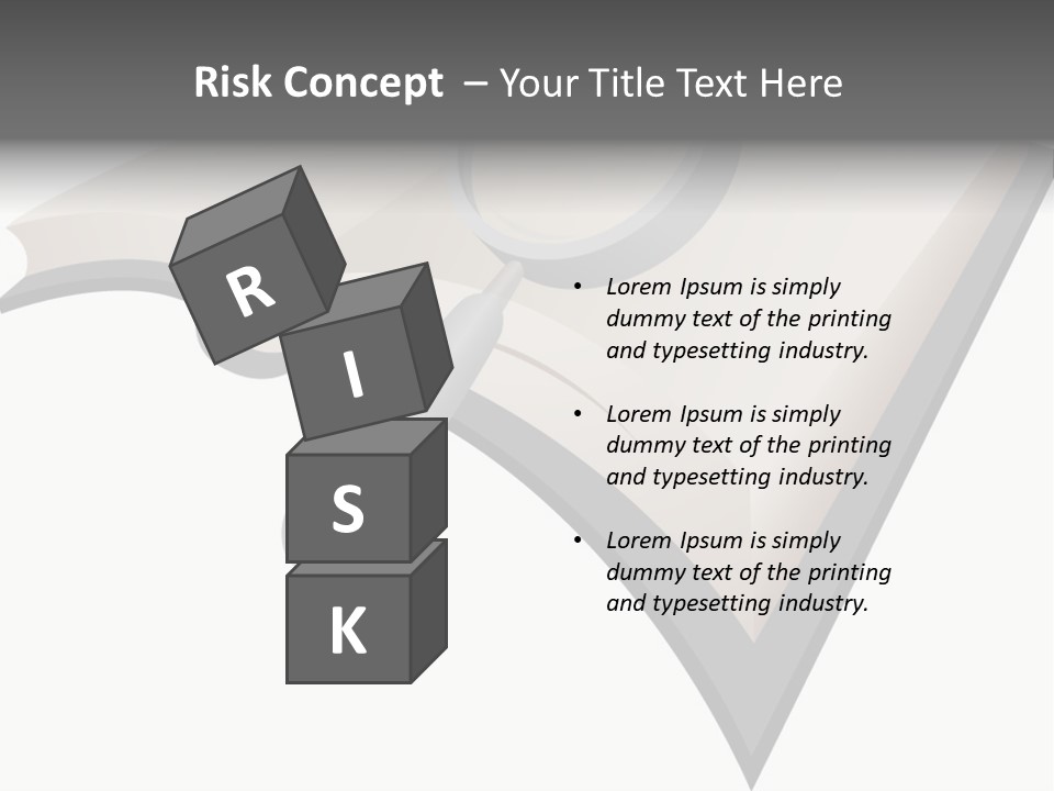 Magnifier Look Concept PowerPoint Template