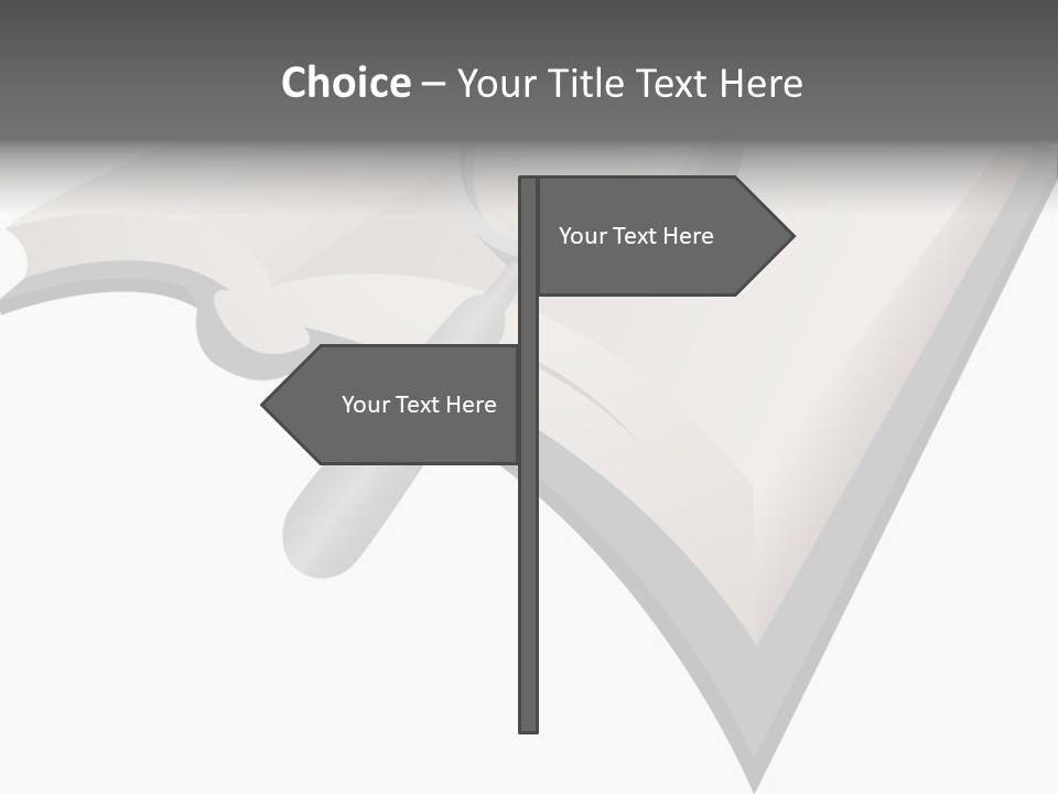 Magnifier Look Concept PowerPoint Template