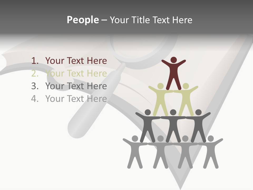 Magnifier Look Concept PowerPoint Template