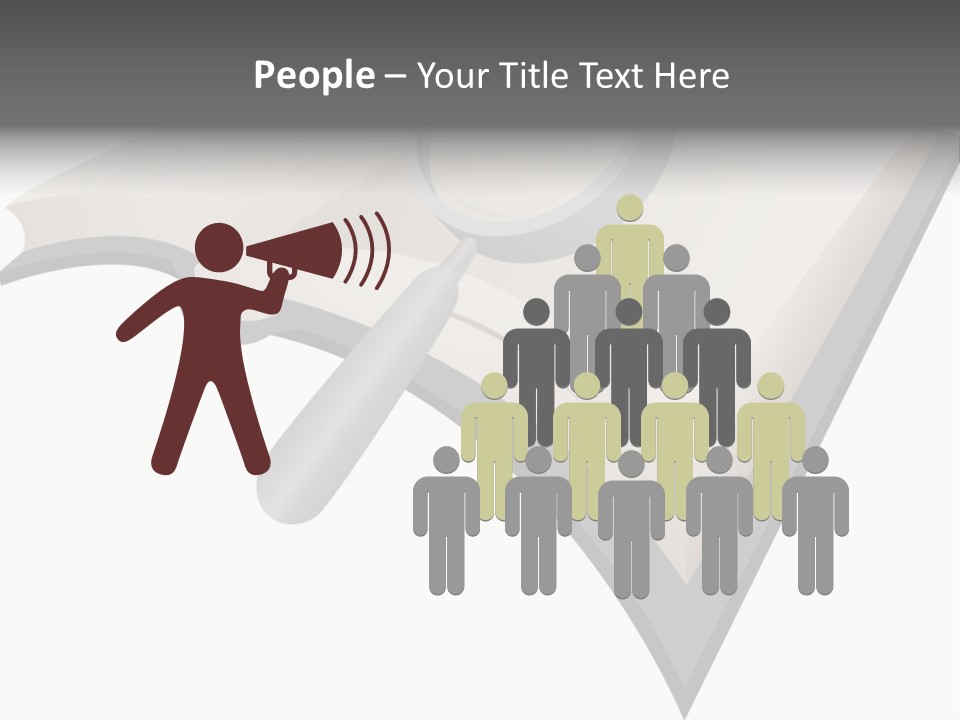 Magnifier Look Concept PowerPoint Template