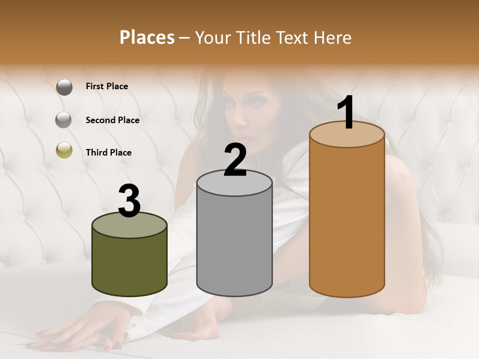 Nude Shy Shapely PowerPoint Template