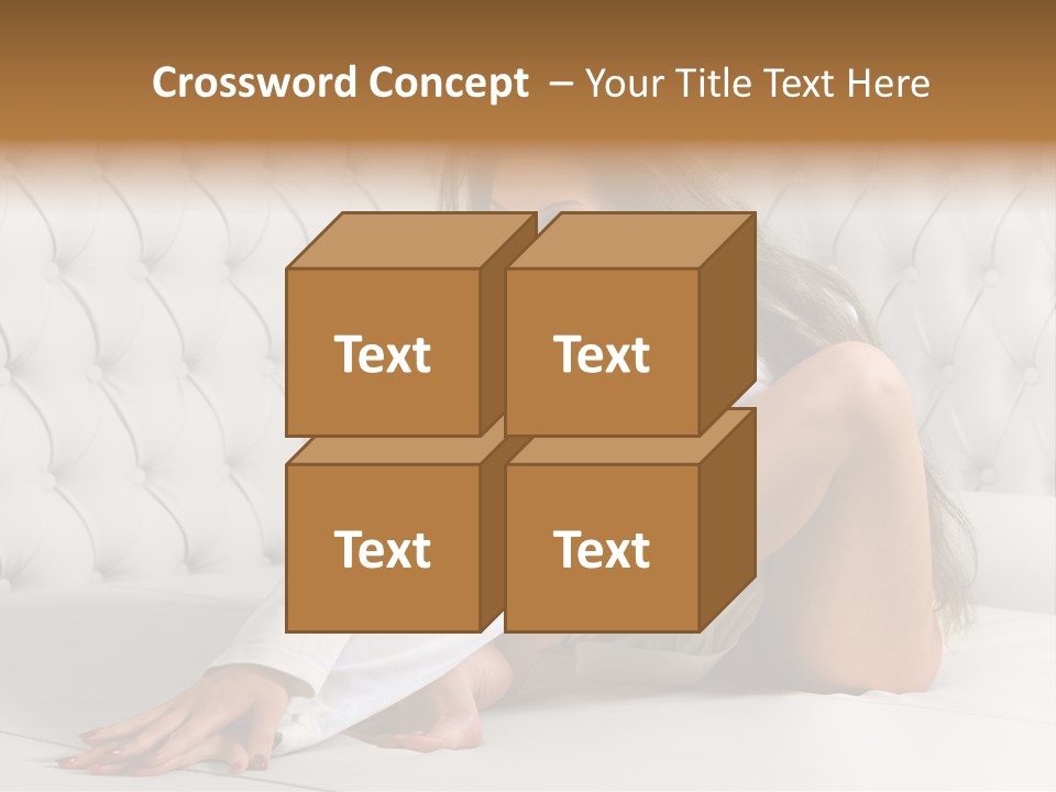 Nude Shy Shapely PowerPoint Template