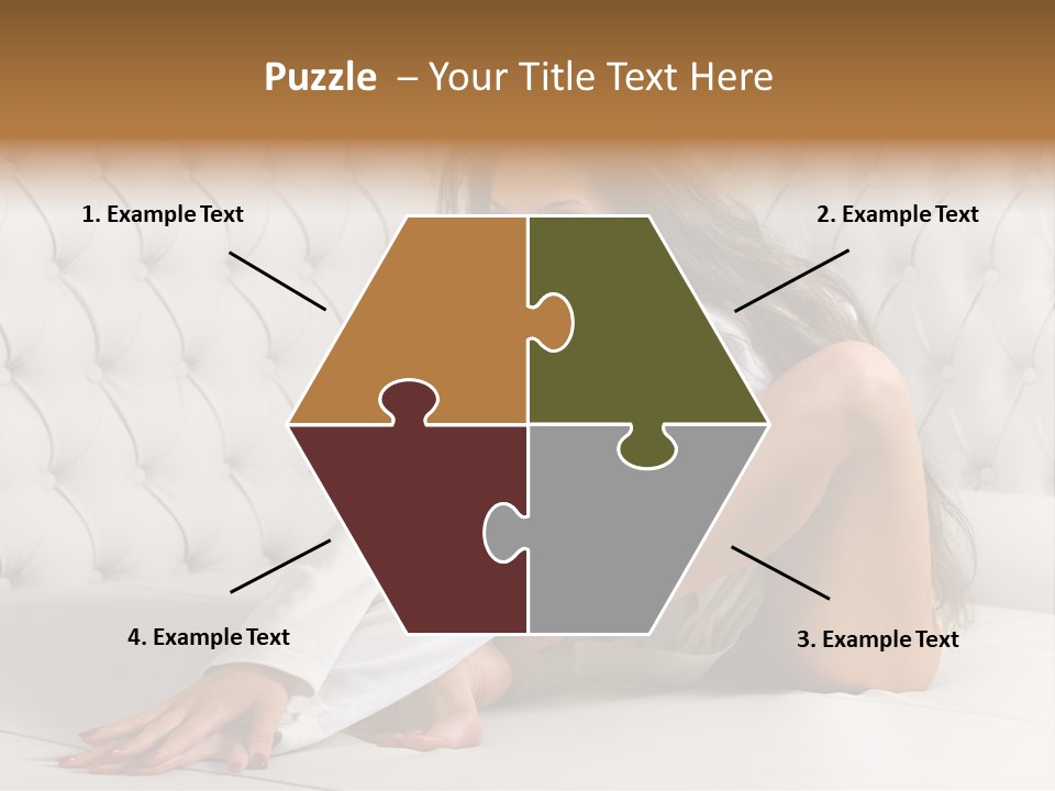 Nude Shy Shapely PowerPoint Template