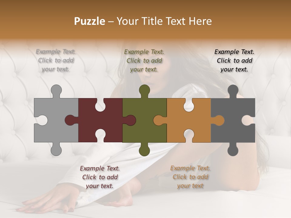 Nude Shy Shapely PowerPoint Template