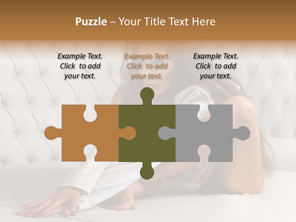 Nude Shy Shapely PowerPoint Template