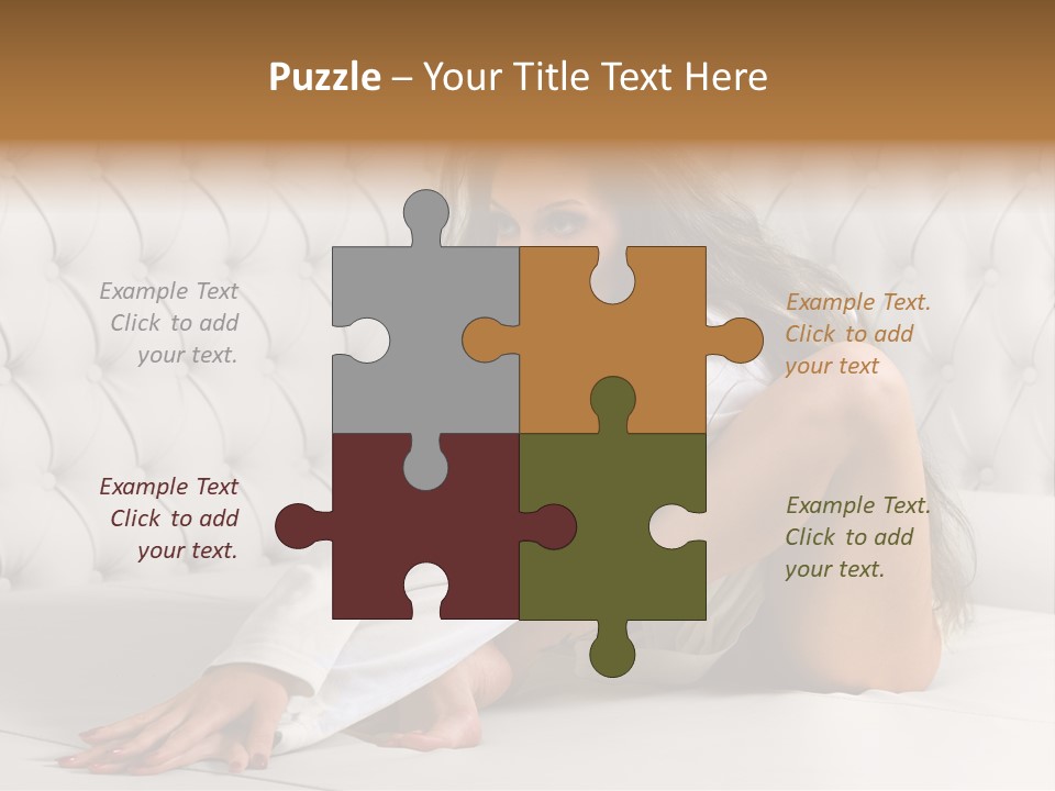 Nude Shy Shapely PowerPoint Template