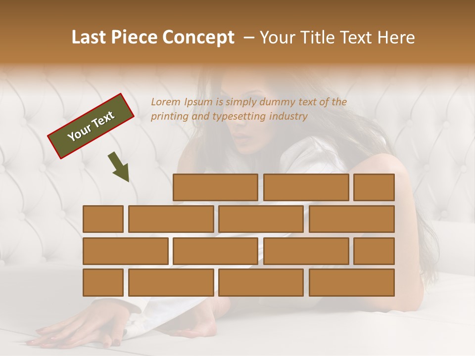 Nude Shy Shapely PowerPoint Template